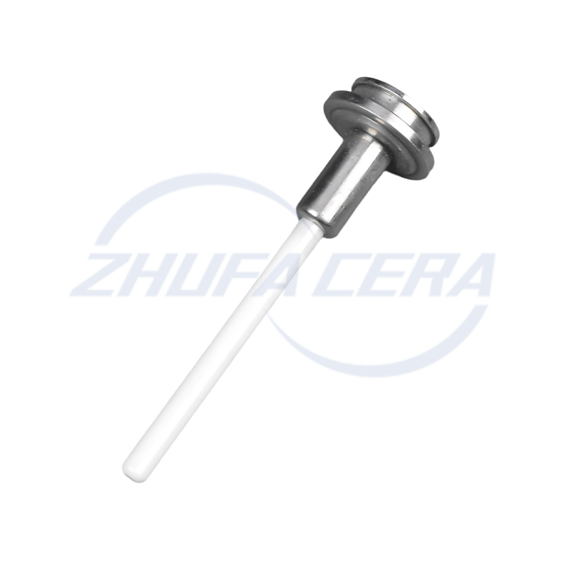 Zirconia keramisk stempelstang med metallhode